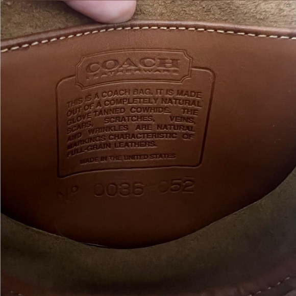 VINTAGE COACH British Tan Glovetanned Leather Mini Belt Bag / Crossbody Bag - Picture 14 of 15